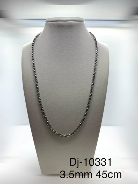 Dj 10331 cadena acero plateado