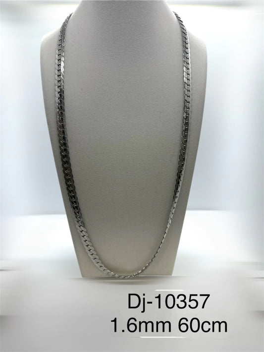Dj-10357 cadena acero plateado