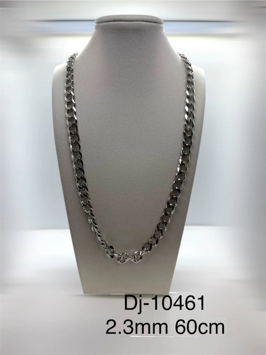 Dj-10461 cadena acero plateado