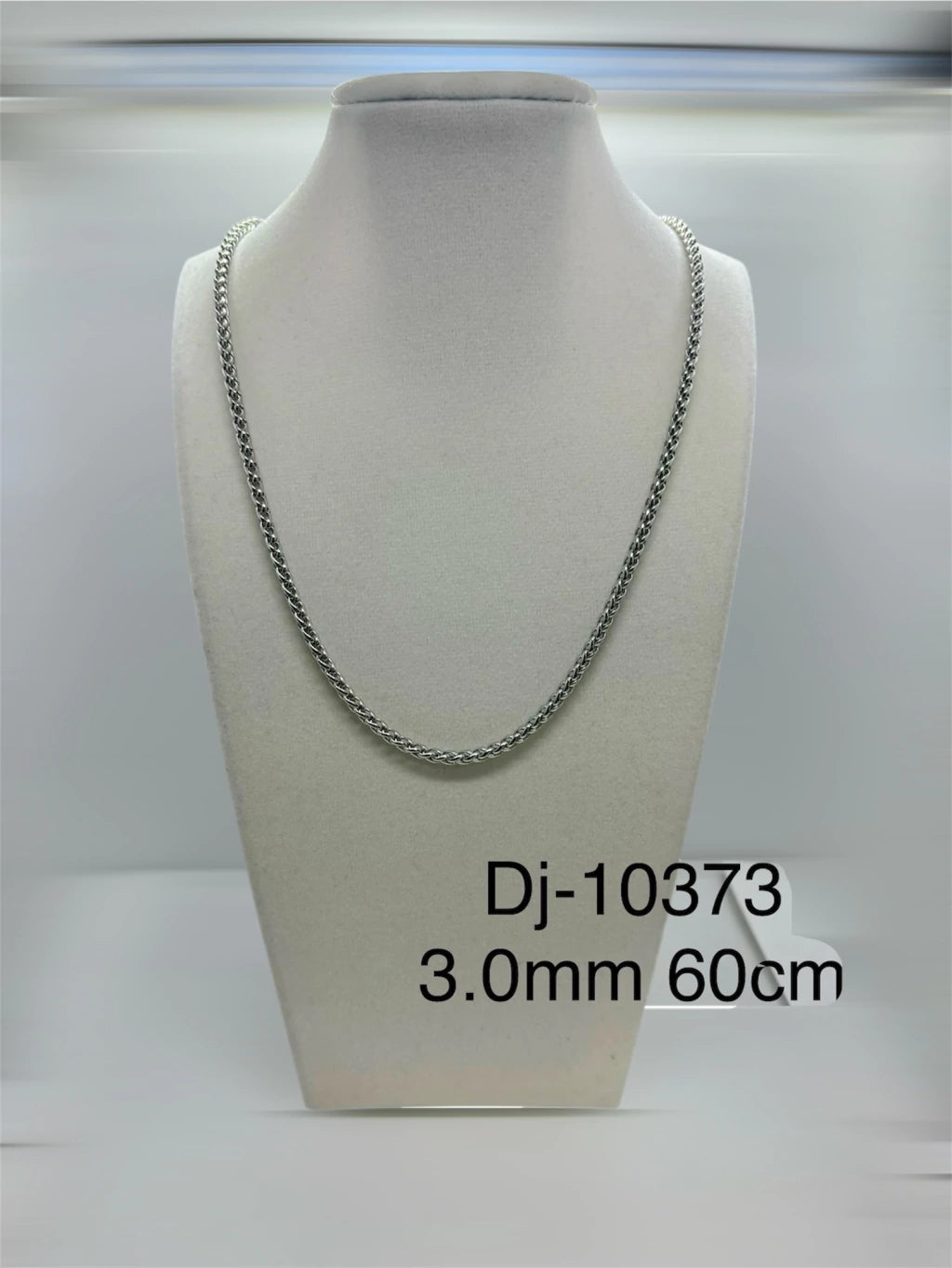 Dj-10373 cadena acero plateado