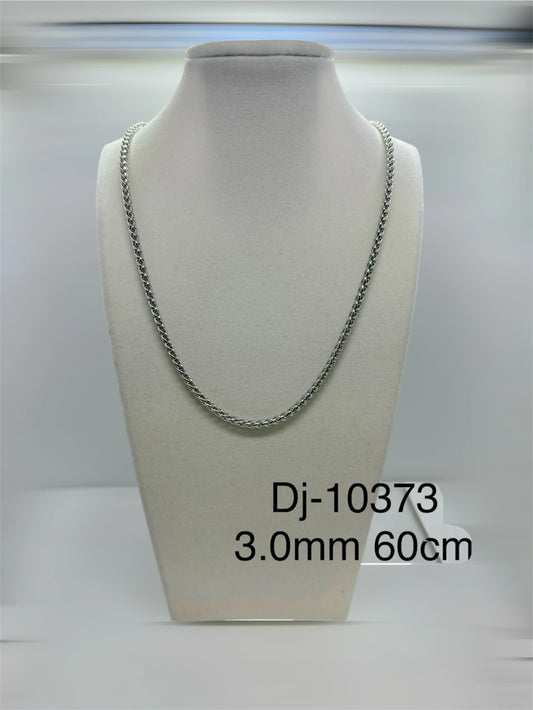 Dj-10373 cadena acero plateado