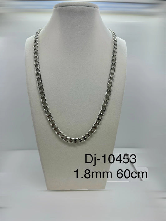 Dj-10453 cadena acero plateado