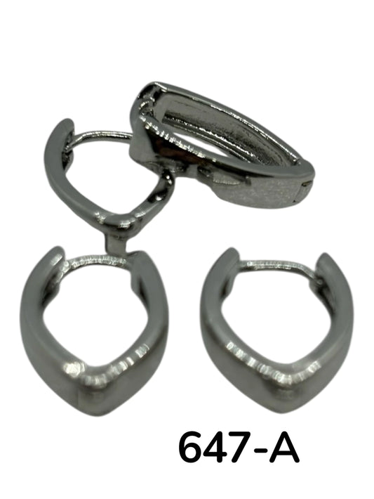647-A argollita acero plateado