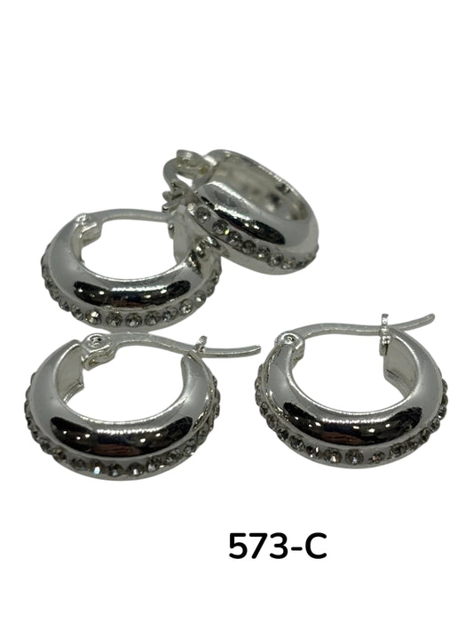 573-C argolla con strass acero blanco