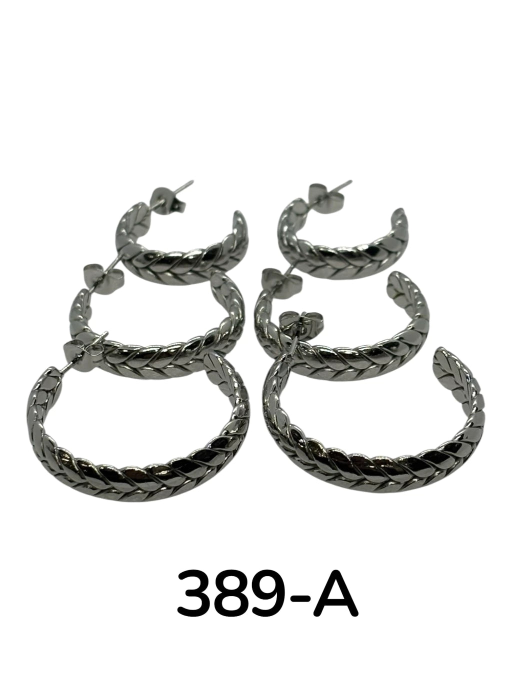 389-A argolla acero plateado