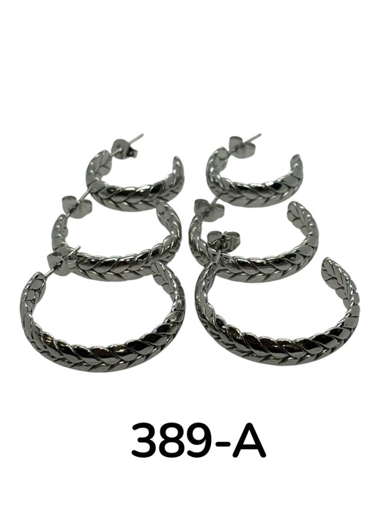 389-A argolla acero plateado