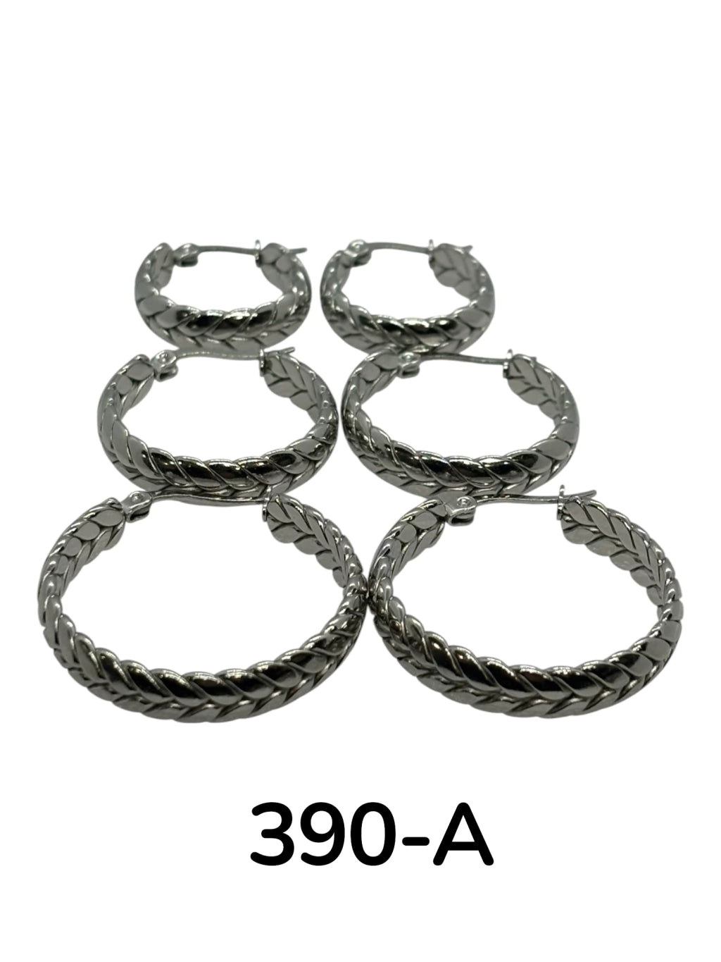 390-A argolla acero plateado