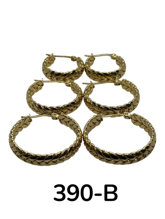 390-B argolla acero dorado