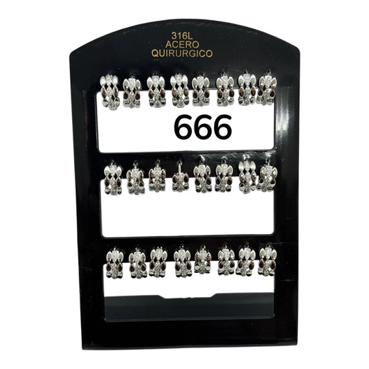 666-A aro colgante x12