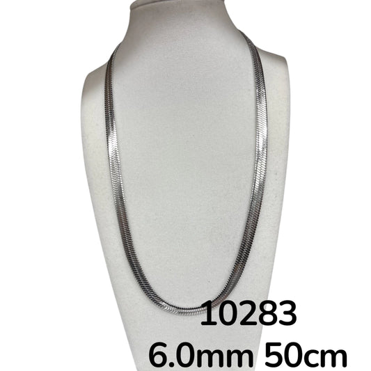 Dj-10283 cadena de acero plateado