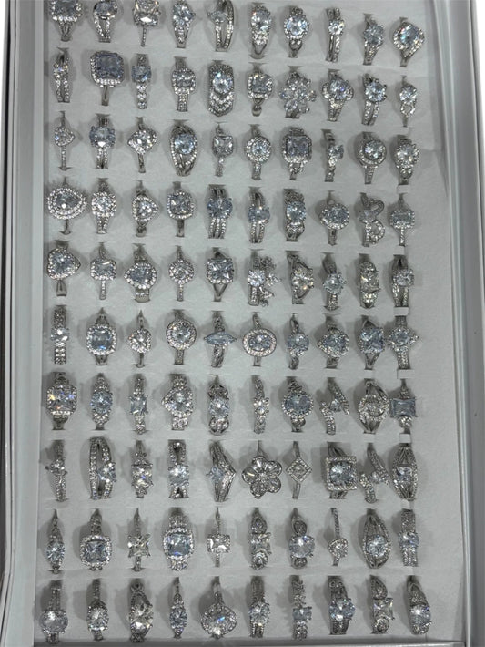 Anillos con strass x100