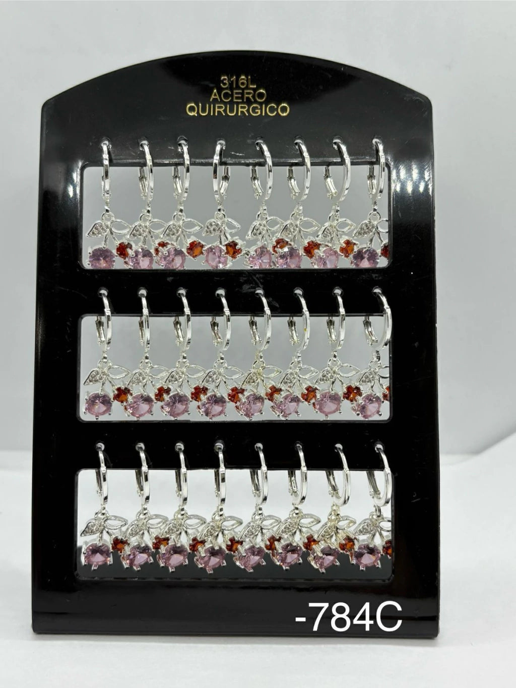784C aros acero blanco x12u