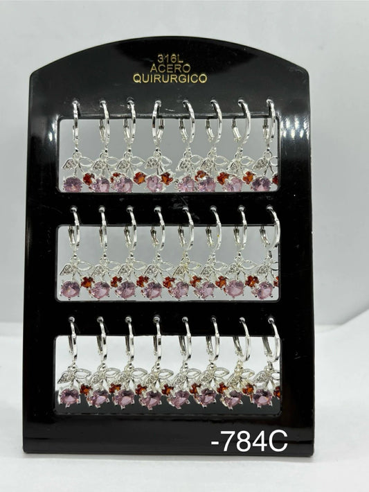 784C aros acero blanco x12u