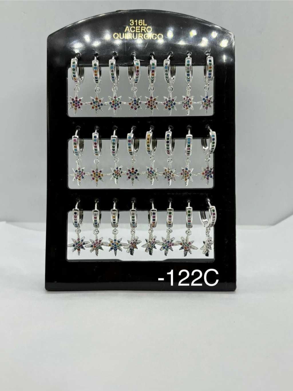 122C aros acero blanco x12u
