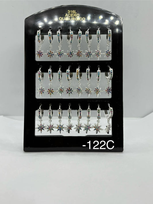 122C aros acero blanco x12u
