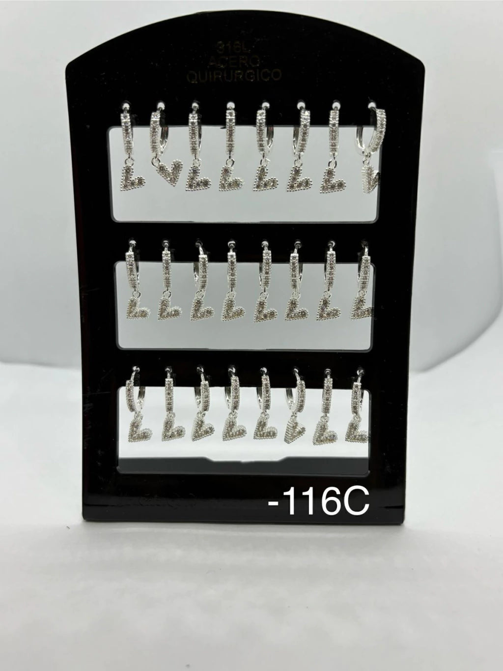 116C aros acero blanco x12u