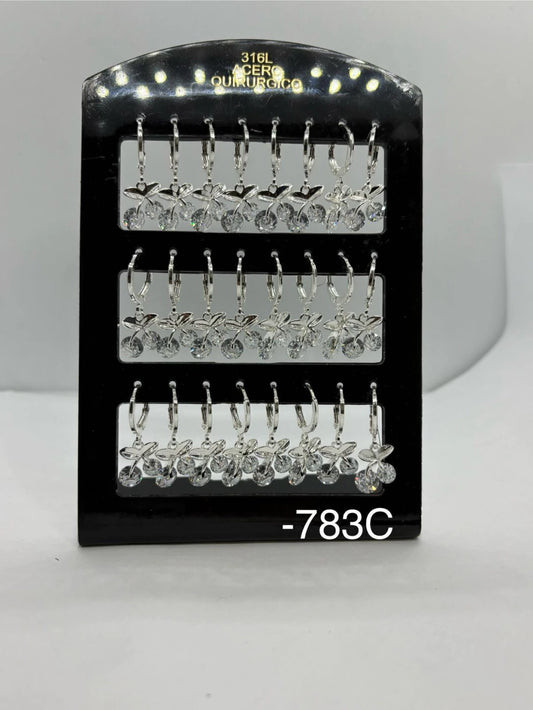 783C aros acero blanco x12u